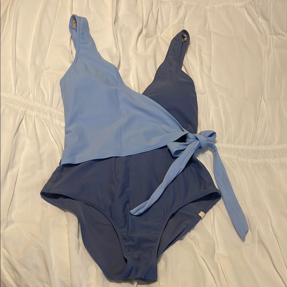 Summersalt Blue Wrap Swimsuit